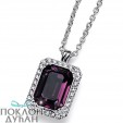 ŽENSKI OLIVER WEBER ORIGIN AMETHYST LANČIĆ SA LJUBIČASTIM SWAROVSKI KRISTALOM