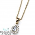 ŽENSKI OLIVER WEBER INTO WHITE ZIRCON GOLD LANČIĆ SA BELIM SWAROVSKI CIRKONIMA