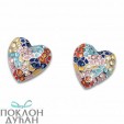 ŽENSKE OLIVER WEBER GAUDI HEART PIN MULTICOLOR MINDJUŠE SA SWAROVSKI KRISTALIMA