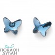 ŽENSKE OLIVER WEBER FARFALLINA DENIM BLUE MINDJUŠE SA SWAROVSKI PLAVIM KRISTALOM