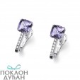 Ženske Oliver Weber Baia Violet 925AG Mindjuše Sa Swarovski Ljubičastim Kristalom