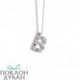Ženski Victoria Cruz Letter "B" Multicolor Lančić Sa Swarovski Kristalima