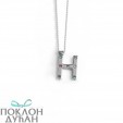 Ženski Victoria Cruz Letter "H" Multicolor Lančić Sa Swarovski Kristalima