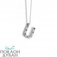 Ženski Victoria Cruz Letter "U" Multicolor Lančić Sa Swarovski Kristalima