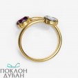 ŽENSKI VICTORIA CRUZ ALYSSA AMETHYST GOLD PRSTEN SA SWAROVSKI KRISTALIMA