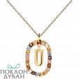 ŽENSKA PD PAOLA LETTER U ZLATNA OGRLICA SA POZLATOM 18k