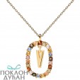 ŽENSKA PD PAOLA LETTER V ZLATNA OGRLICA SA POZLATOM 18k