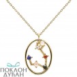 ŽENSKA PD PAOLA ZLATNA OGRLICA PISCES-RIBA SA POZLATOM 18k