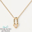 ŽENSKA PD PAOLA HEART PADLOCK ZLATNA OGRLICA SA POZLATOM 18k