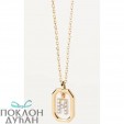 ŽENSKA PD PAOLA LETTER H ZLATNA OGRLICA SA POZLATOM 18 K