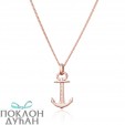 Paul Hewitt Anchor Spirit Roze Zlatno Sidro Srebrni Lančić