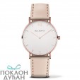 Paul Hewitt Sailor Line Beli Roze Zlatni ručni sat sa bež kožnim kaišem