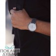 Muški Paul Hewitt Chrono Line White Sand Beli Srebrni Ručni Sat Sa Sivim Kanvas Kaišem