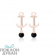 Paul Hewitt Anchor Pearl Roze Zlatne Crne Onyx Mindjuše