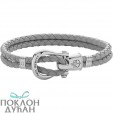 Paul Hewitt Phinity Srebrno Sidro Siva Kožna Narukvica M
