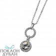 Ženski Oliver Weber More Crystal Lančić sa swarovski belim kristalnim priveskom