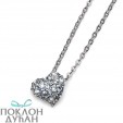 Ženski Oliver Weber Darling Crystal Lančić sa swarovski belim kristalnim priveskom