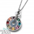 Ženski Oliver Weber Rainbow Multi Lančić sa swarovski kristalnim priveskom