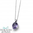 Ženski Oliver Weber Giant Tanzanite Lančić sa swarovski ljubičastim kristalnim priveskom
