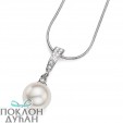 Ženski Oliver Weber Class Crystal Lančić sa belim swarovski perla priveskom