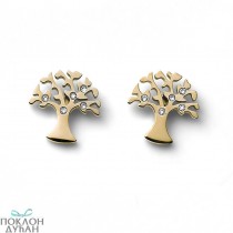 Ženske Oliver Weber Flourish Crystal Gold Mindjuše Sa Belim Swarovski Kristalima