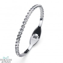 Ženska Oliver Weber Free Steel Crystal Narukvica Od Hirurškog Čelika Sa Belim Swarovski Kristalom