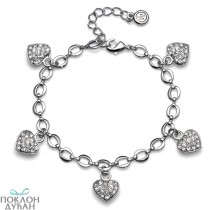 Ženska Oliver Weber Close Crystal narukvica sa swarovski belim kristalom